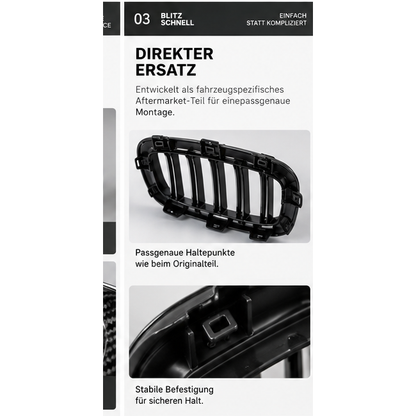 BMW M4 F82 F83 Carbon Nierengrill Austausch – Haltepunkte