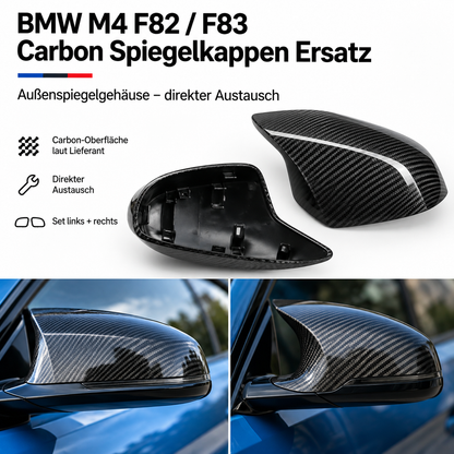 BMW M4 F82 F83 Carbon Spiegelkappen Ersatz – Produktübersicht